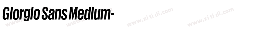 Giorgio Sans Medium字体转换